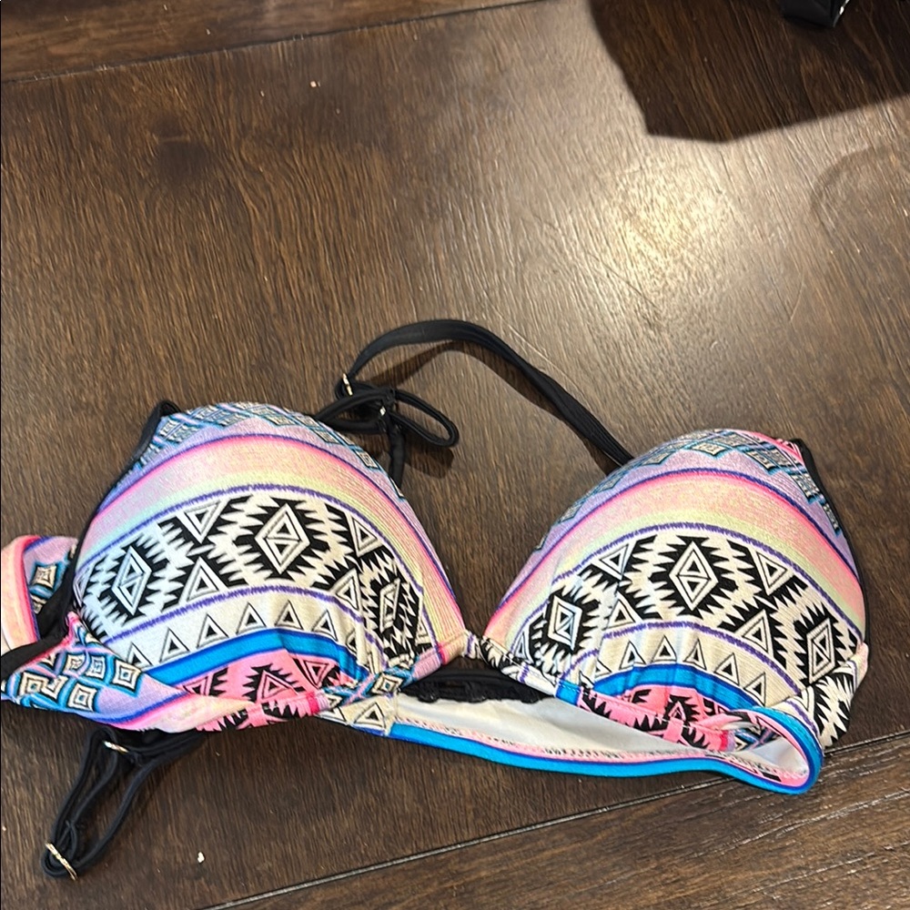 Colorful Geometric Bikini Top